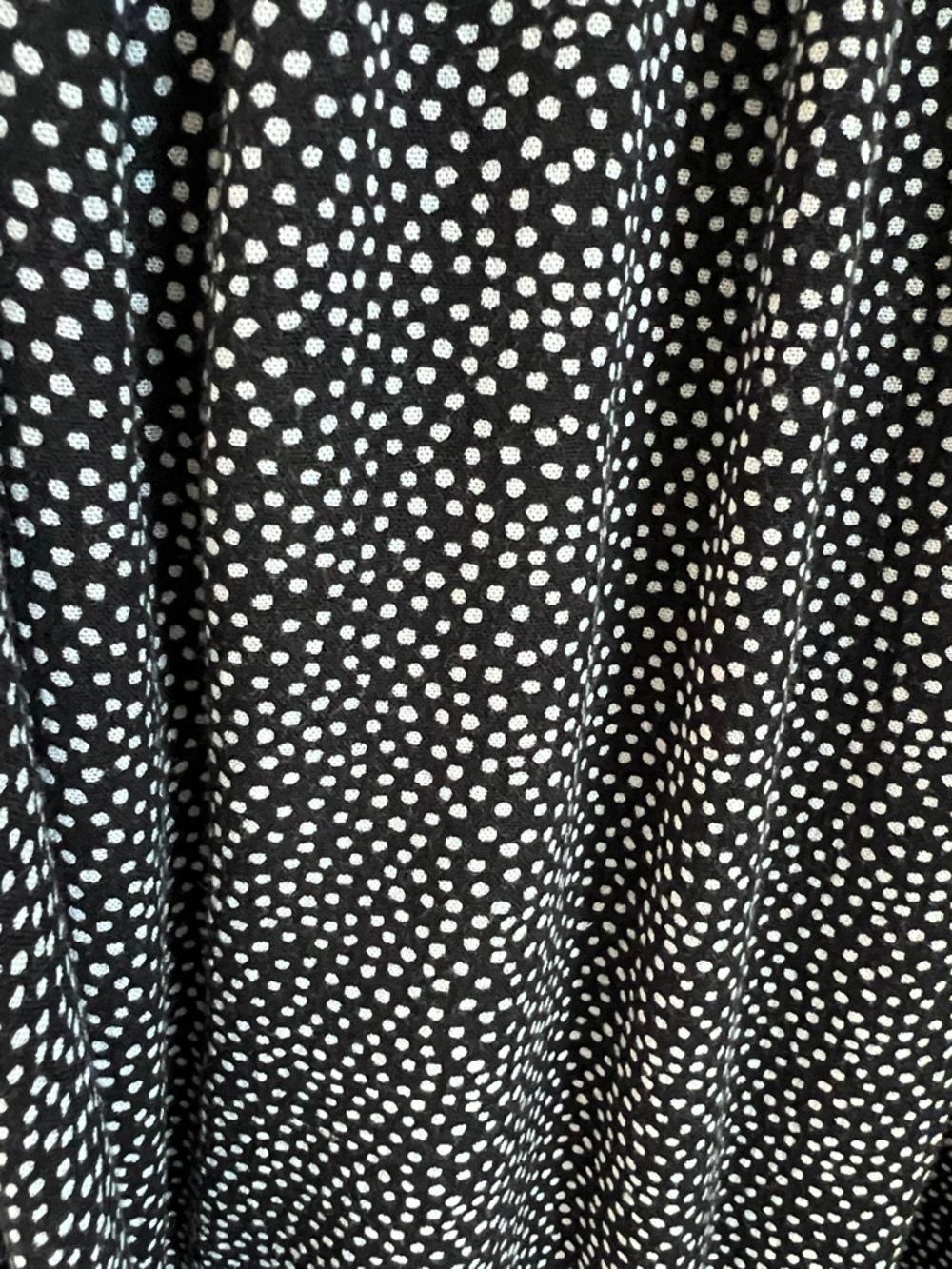 LOFT | Black & White Dot Short Flutter Sleeves Office Blouse Style #612187 Small - Picture 4 of 17